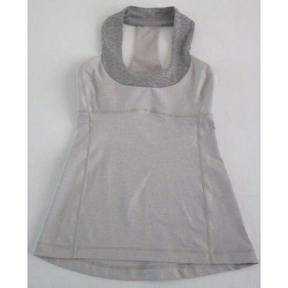Lululemon Women's Sz 4 Gray Scoop Neck Tank Top - Picture 4 of 6
